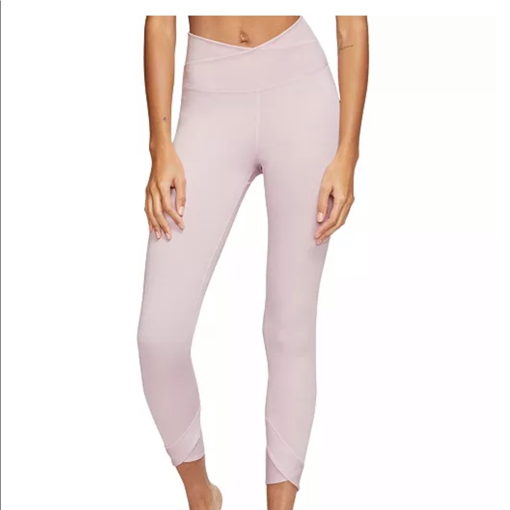 Nike Yoga Wrap 7/8 leggings in blush pink